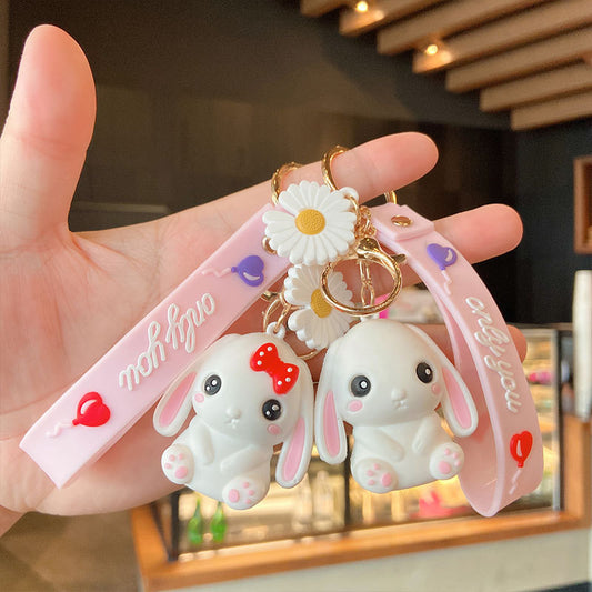 Cute Couple Doll Soft Rubber Keychain - The Number 1 Things
