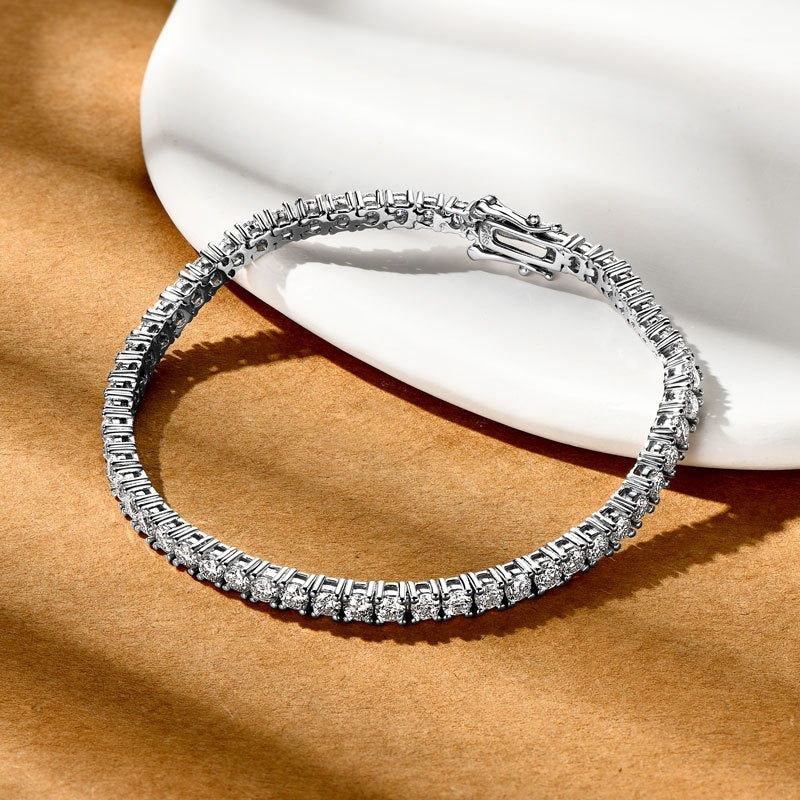 Moissanite Full Diamond High-grade S925 Sterling Silver Bracelet For Women - The Number 1 Things