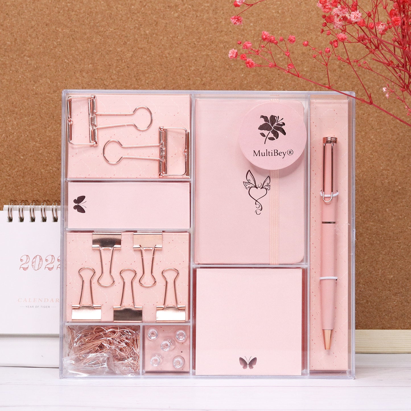 Rose Gold Stationery Set Gift Box Student Office Stationery - The Number 1 Things