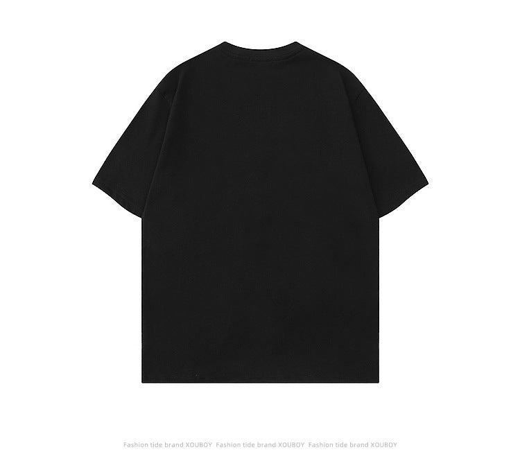 Men's American-style Retro XINGX Patch Short-sleeved T-shirt - The Number 1 Things