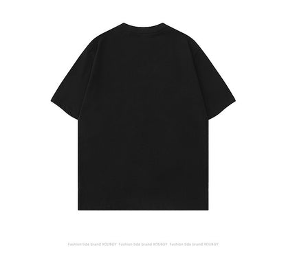 Men's American-style Retro XINGX Patch Short-sleeved T-shirt - The Number 1 Things