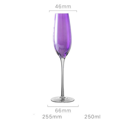Nordic Style New Purple Crystal Glass Goblet