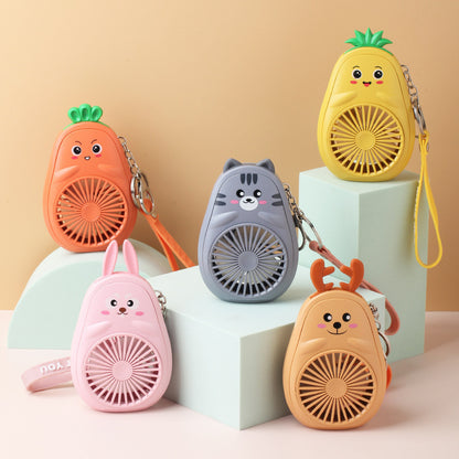 Cartoon Keychain Cute Fruit USB Charging Mini Fan - The Number 1 Things