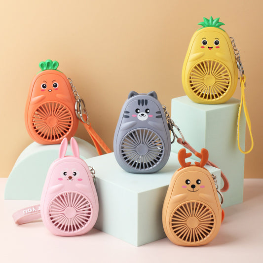 Cartoon Keychain Cute Fruit USB Charging Mini Fan - The Number 1 Things
