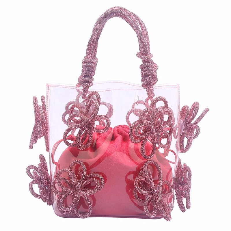 New Women's Diamond Inlaid Rhinestone Flower Handbag - The Number 1 Things