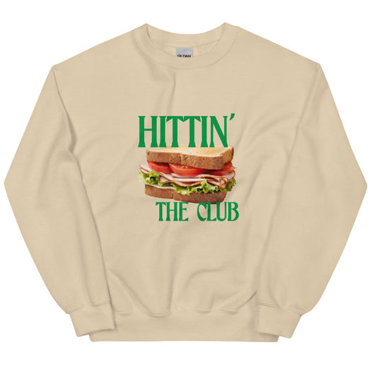 European American Fashion Floral Print Crew Neck Hittin Club Sandwich Sweatshirt - The Number 1 Things