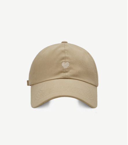 Preppy Style Love Embroidery Ponytail Half Topless Hat