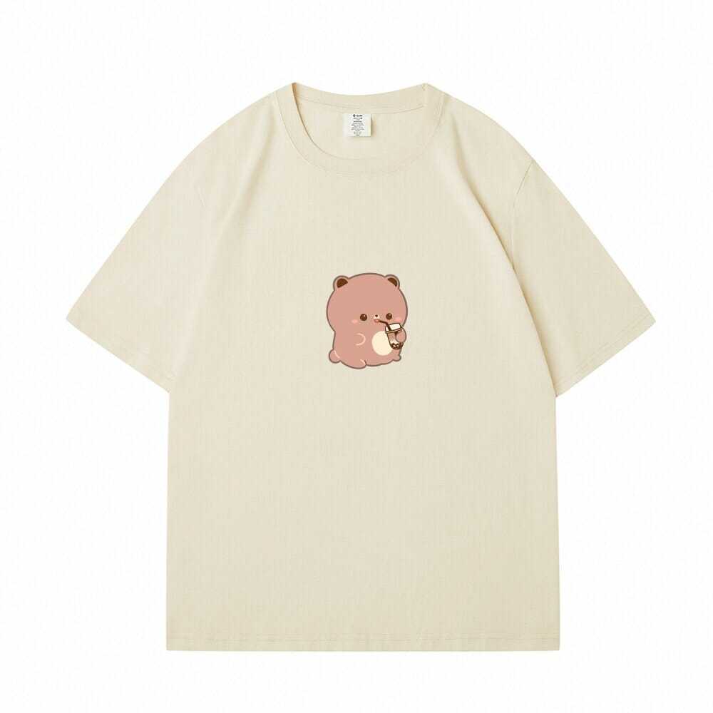 Boba Lovin Boberu Loose Cotton T-shirt - The Number 1 Things