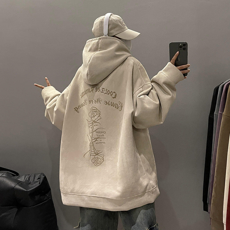 Women's Suede Hooded Sweater - The Number 1 Things