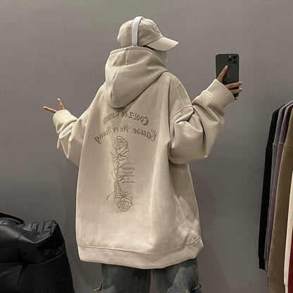 Women's Suede Hooded Sweater - The Number 1 Things