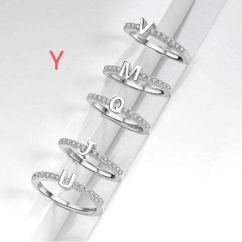 S925 Sterling Silver New Style Micro-inlaid Letters Ring - The Number 1 Things