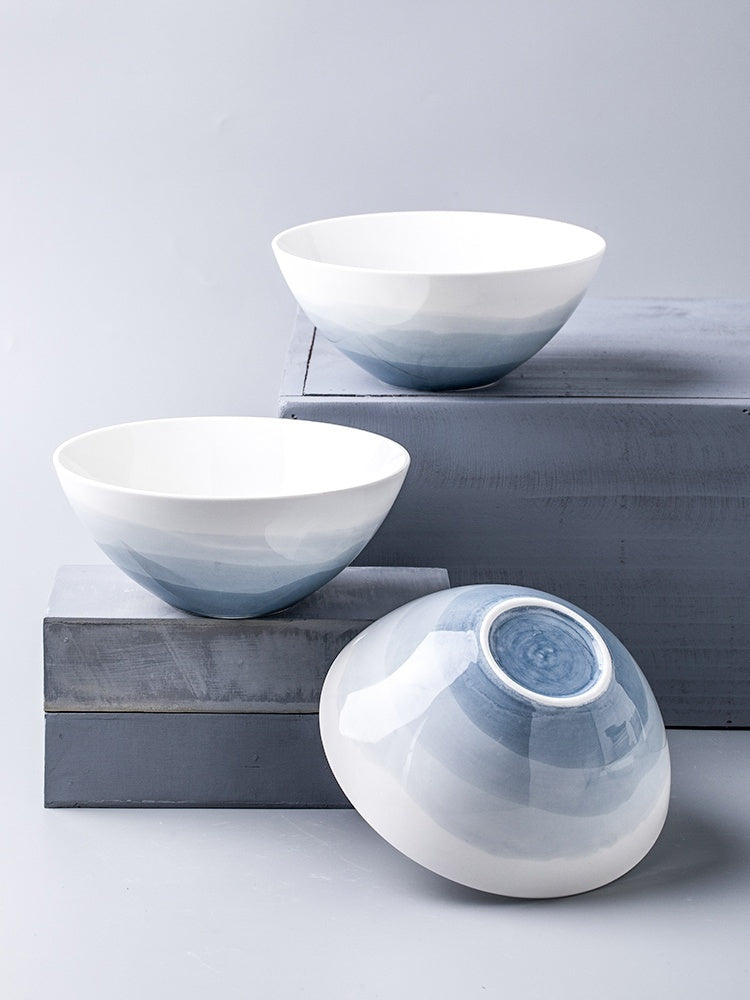 Solid Color Personalized Home Creative Ceramic Noddle Bowl - The Number 1 Things