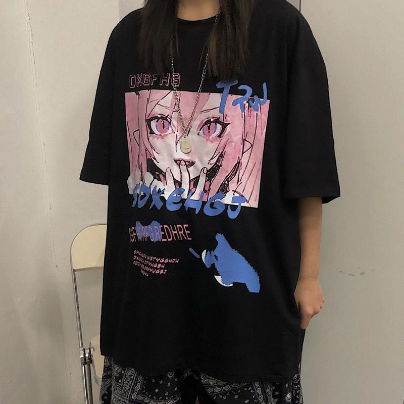 Loose Grunge Steampunk Gothic T-Shirt Women's Harajuku Clothes - The Number 1 Things