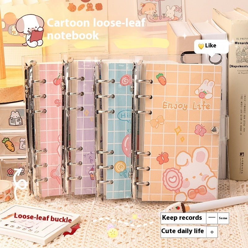 Cartoon Loose Spiral Notebook Cute Accounting Girl Heart Journal Book - The Number 1 Things