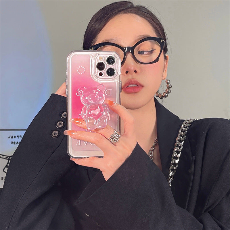 Gradient Bear Phone Case Holder