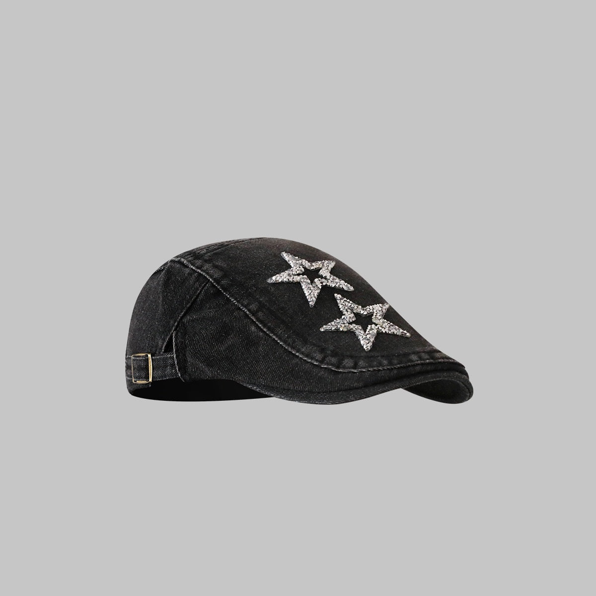 Denim Blue XINGX Women's Retro Washed Peaked Cap