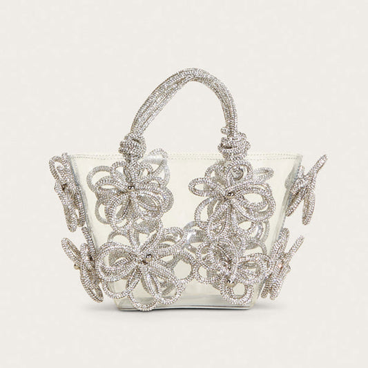 New Women's Diamond Inlaid Rhinestone Flower Handbag - The Number 1 Things