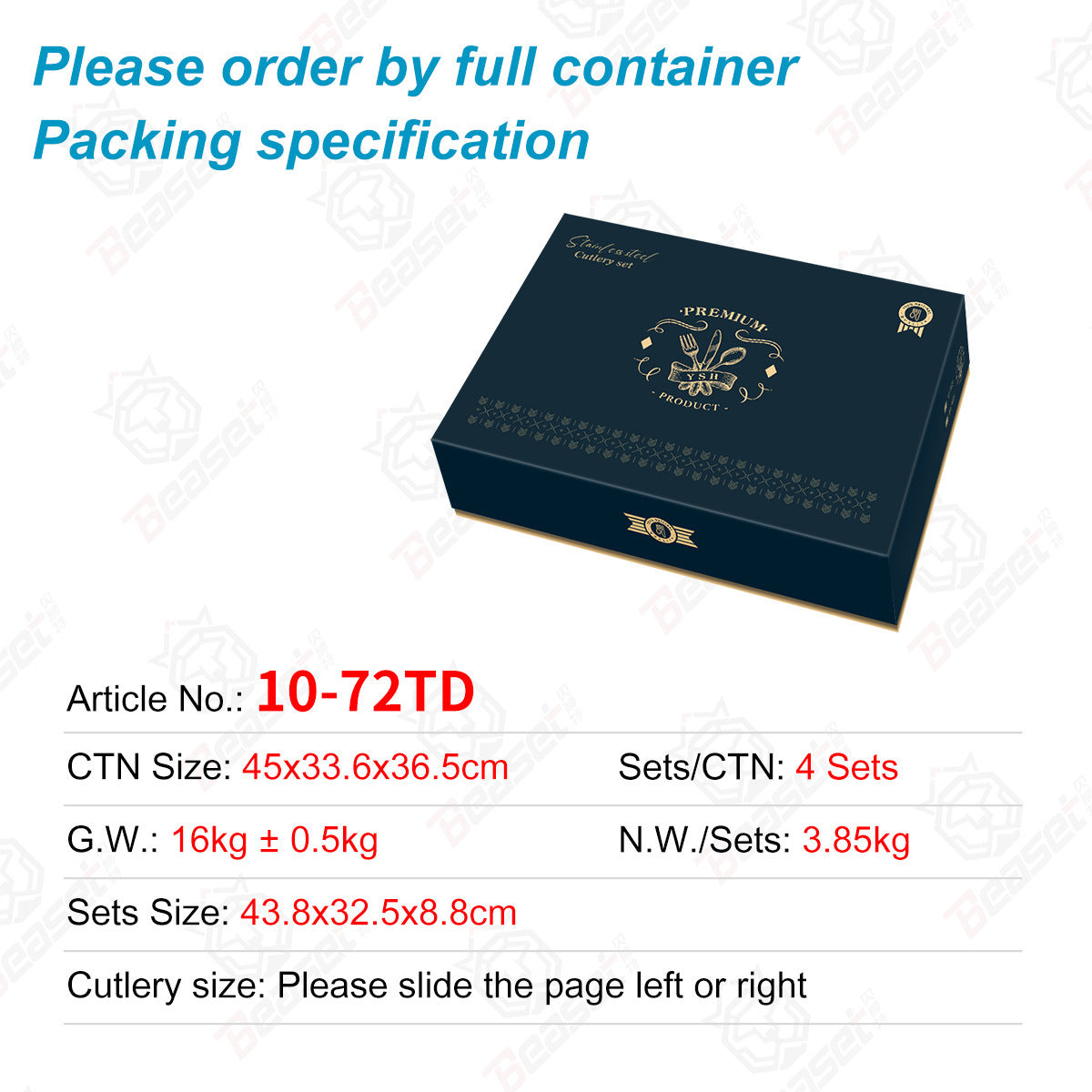 Stainless Steel Tableware Gift Box Set - The Number 1 Things