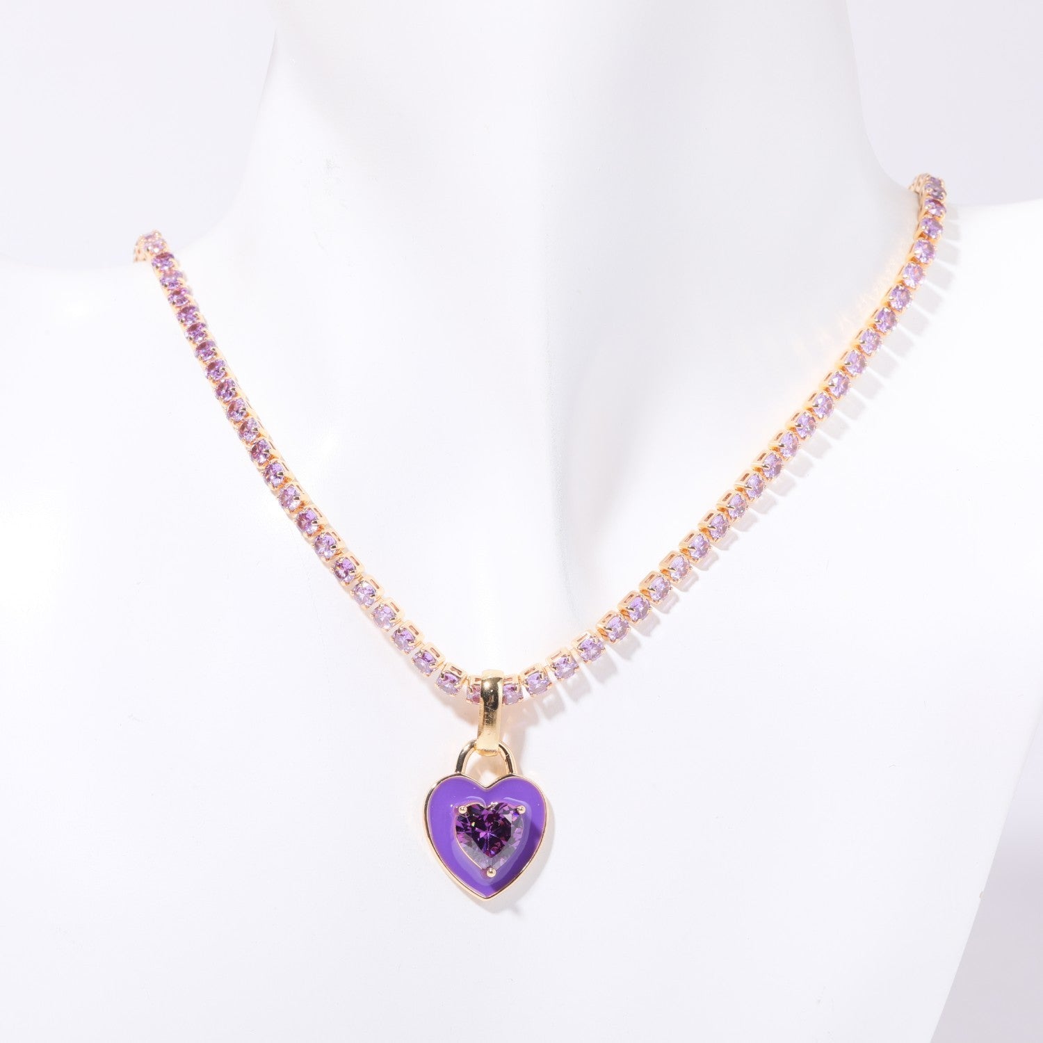 Female Beccarite Tennis Chain Color Zircon Necklace - The Number 1 Things