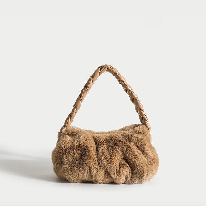 Winter New All-purpose Senior Sense Plush Shoulder Bag - The Number 1 Things