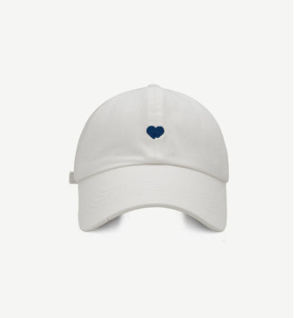 Preppy Style Love Embroidery Ponytail Half Topless Hat