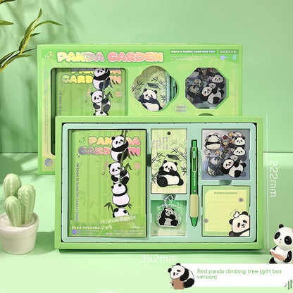 Flower Panda Series Hand Account Gift Box Stationery Suit