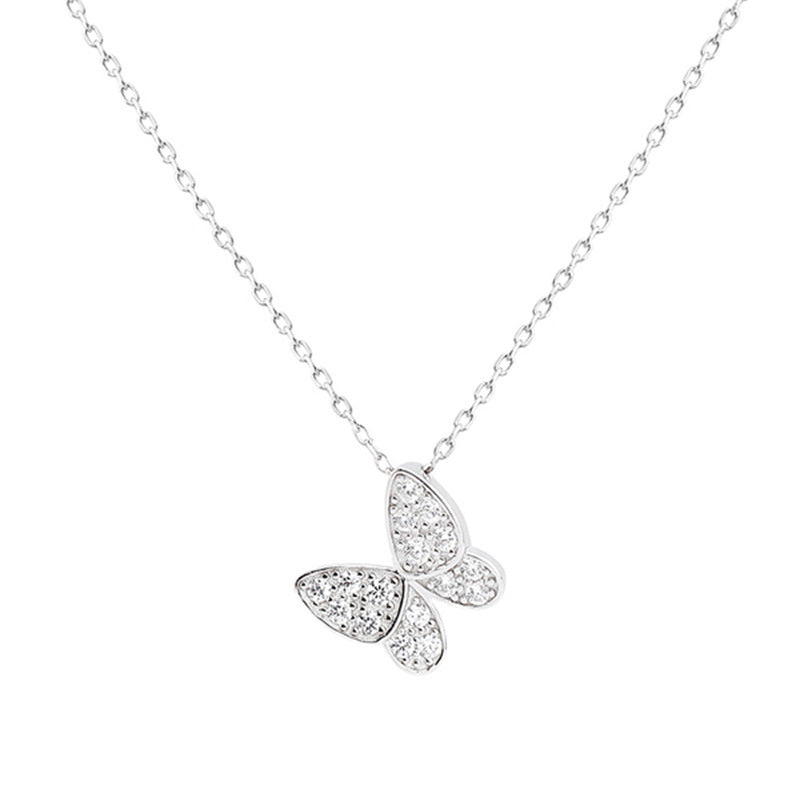 S925 Sterling Silver Butterfly Pendant Necklace - The Number 1 Things