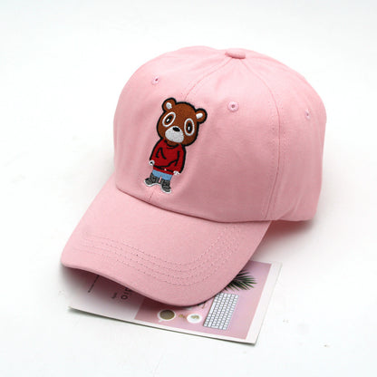 Cute Bear Embroidery Baseball Cap