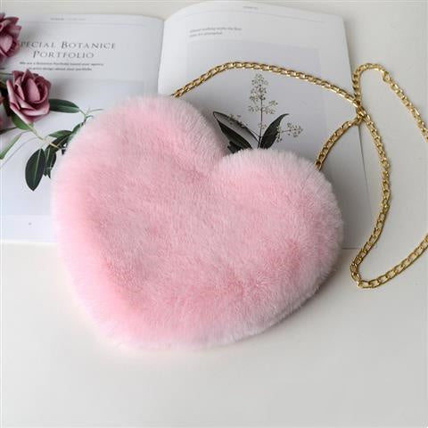 Love Bags For Women Plush Chain Shoulder Bags Valentine's Day Party Bag - The Number 1 Things