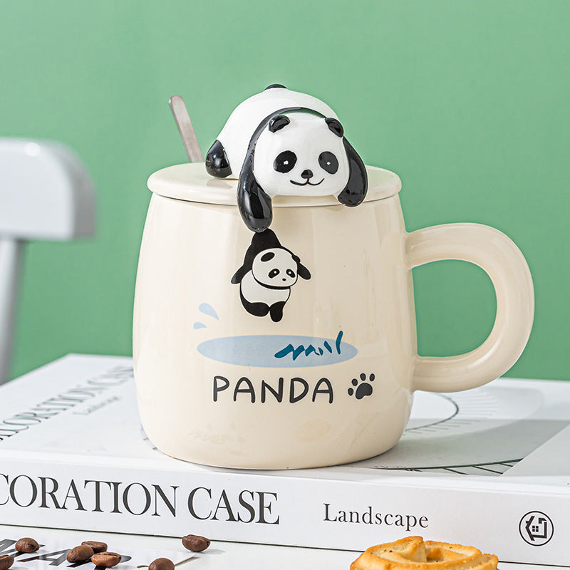 Lying Bear Interactive Cup With Cover With Spoon - The Number 1 Things