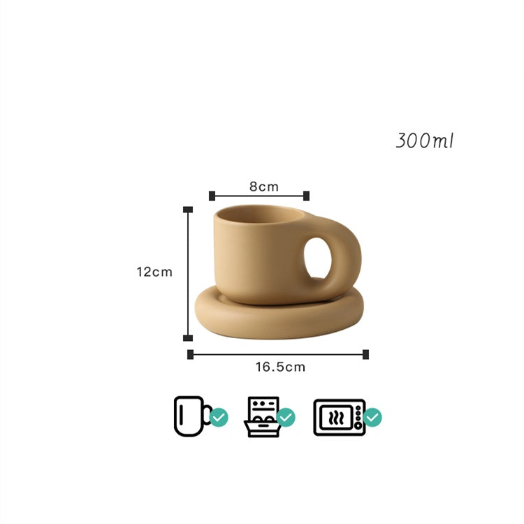 Ceramic Mug Fat Cup Set Gift Home Office Leisure Coffee Cup - The Number 1 Things