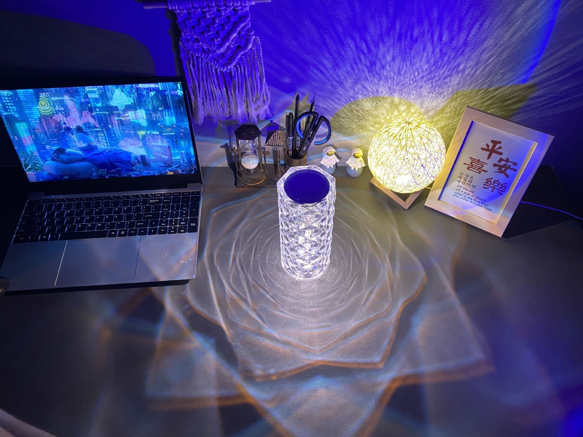 Romantic LED Rose Diamond Table Lamps For Bedroom Living Room Party Dinner Decor Creative Lights - The Number 1 Things