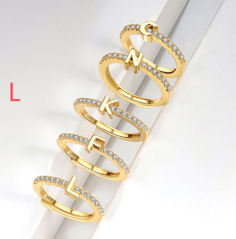 S925 Sterling Silver New Style Micro-inlaid Letters Ring - The Number 1 Things