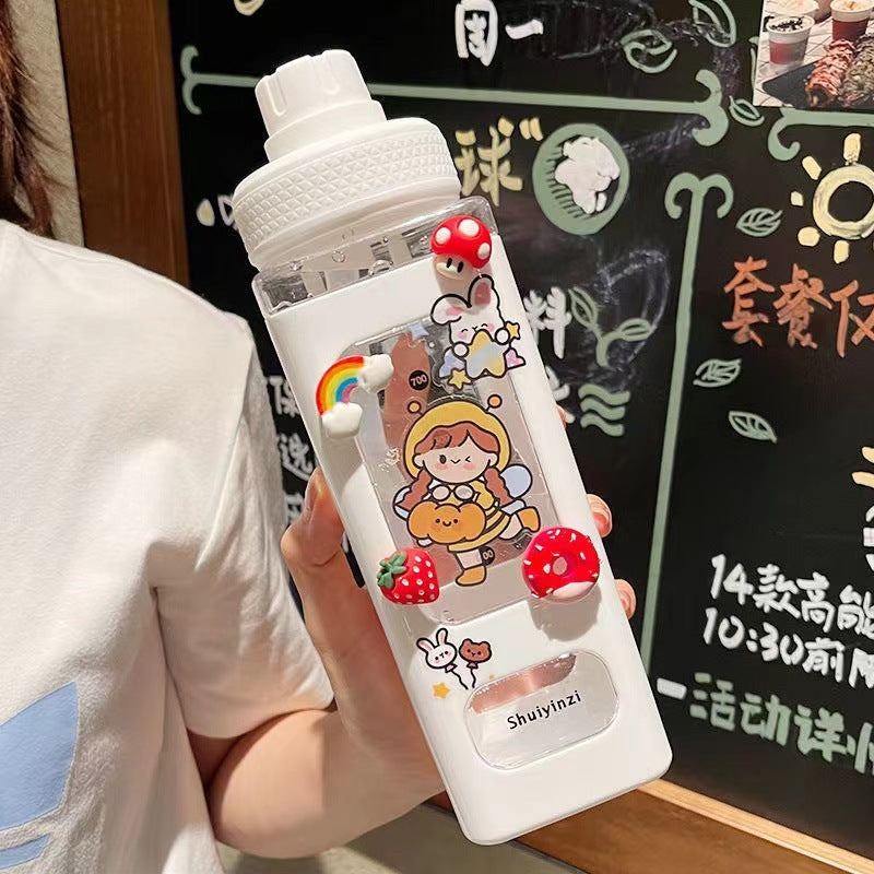 Women's Summer Large Capacity Plastic Sports Bottle - The Number 1 Things