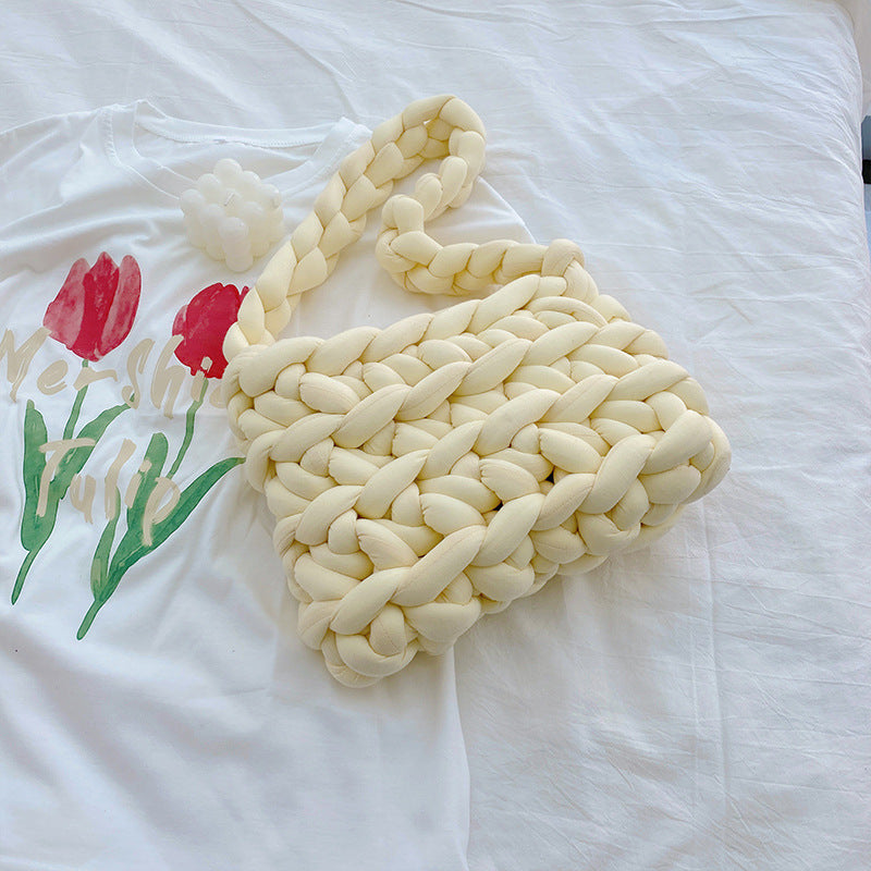 Icelandic Super Thick Wool Diy Hand Knitted Bag - The Number 1 Things