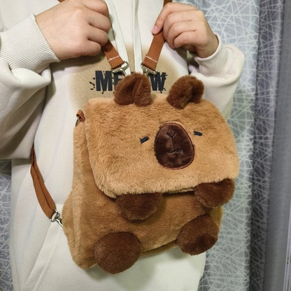 Cartoon Cute Niche Capybara Plush Bag