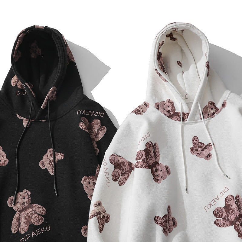 Bear printed couple's sweater