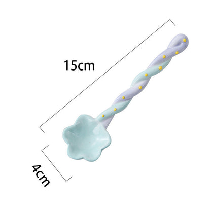 Household Spoon Ceramic Long Handle Spoon