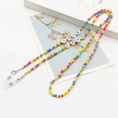 Eyeglasses Chain Letter Chain Color Mix Necklace - The Number 1 Things