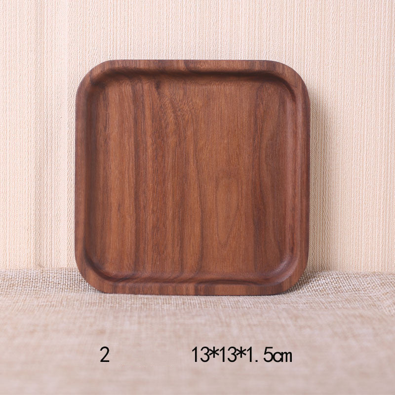 Japanese Style Wooden Black Walnut Rectangular Dinner Plate - The Number 1 Things