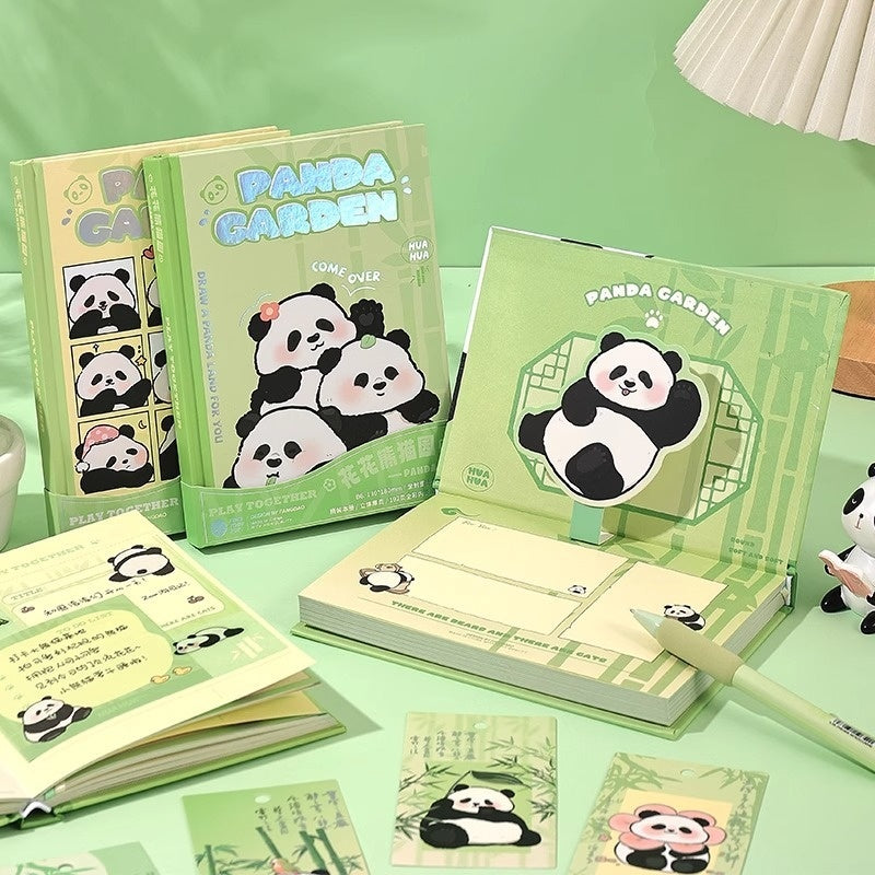 Flower Panda Series Hand Account Gift Box Stationery Suit