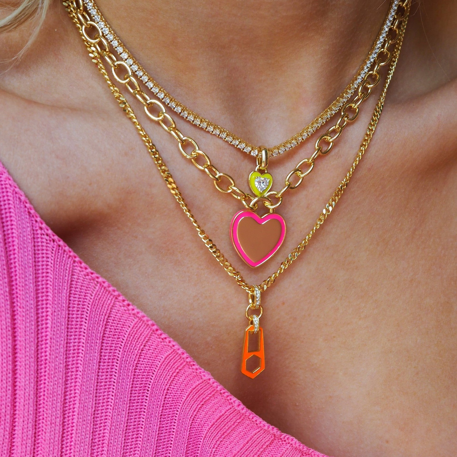 Female Beccarite Tennis Chain Color Zircon Necklace - The Number 1 Things