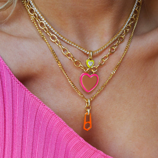 Female Beccarite Tennis Chain Color Zircon Necklace - The Number 1 Things
