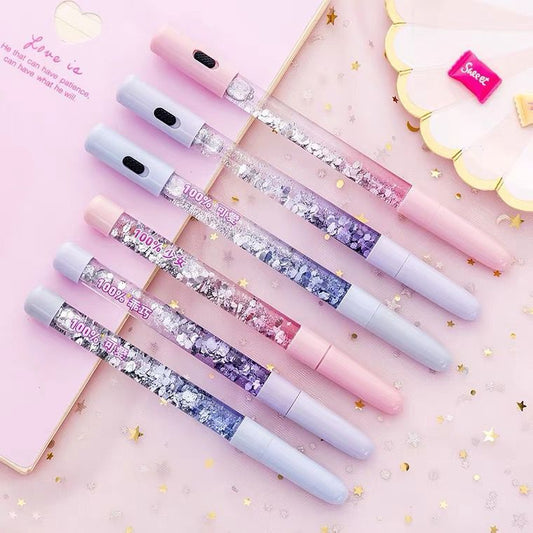 Luminous Glitter Quicksand Neutral Pen Black Water Pen