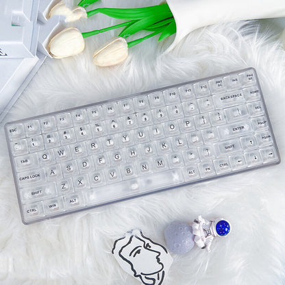 Fashion Transparent Wireless Bluetooth Mechanical Keyboard - The Number 1 Things