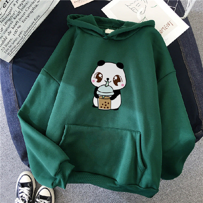 Lazy Style Loose Korean Style Hooded Top - The Number 1 Things