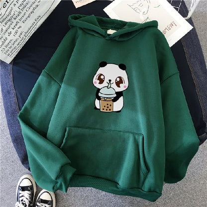 Lazy Style Loose Korean Style Hooded Top - The Number 1 Things