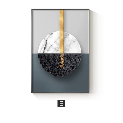 Abstract Geometric Canvas Painting Picture Home Decor Wall Poster - The Number 1 Things