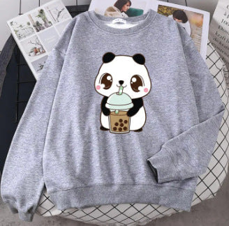 Plus Size Sweater Round Neck Printed Letters Loose Comfortable Top - The Number 1 Things