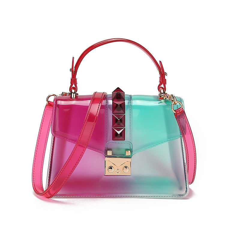 New Fashion Gradient Transparent Jelly Shoulder Bag - The Number 1 Things
